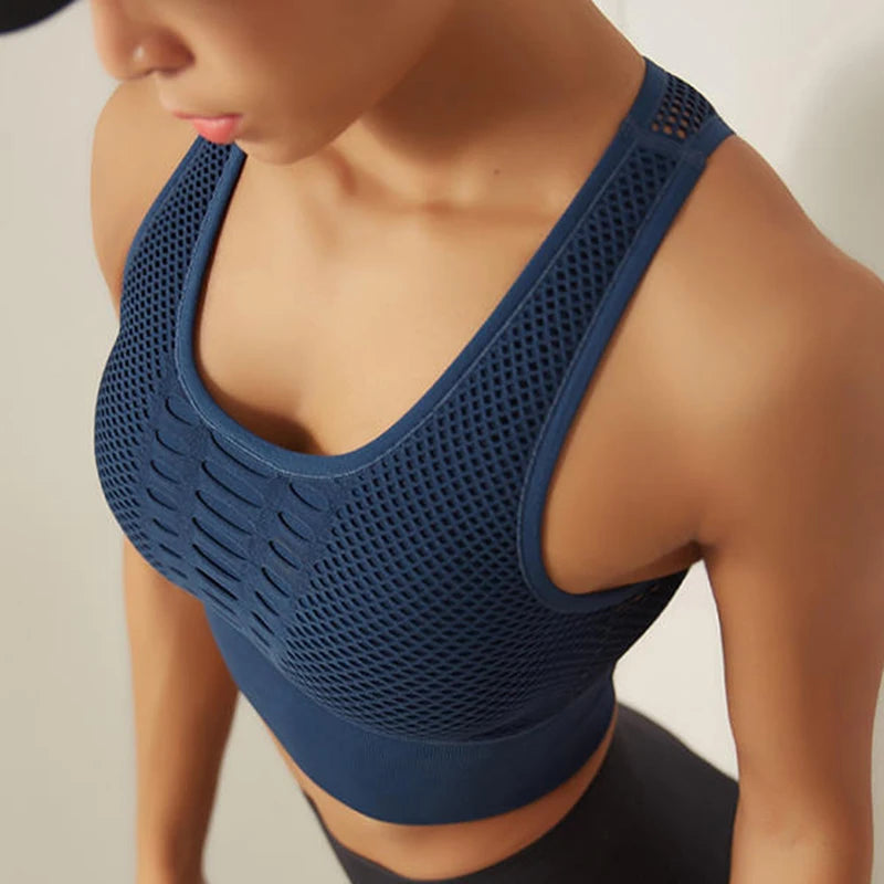 Backless Quick Dry Running Gym Sport Bra