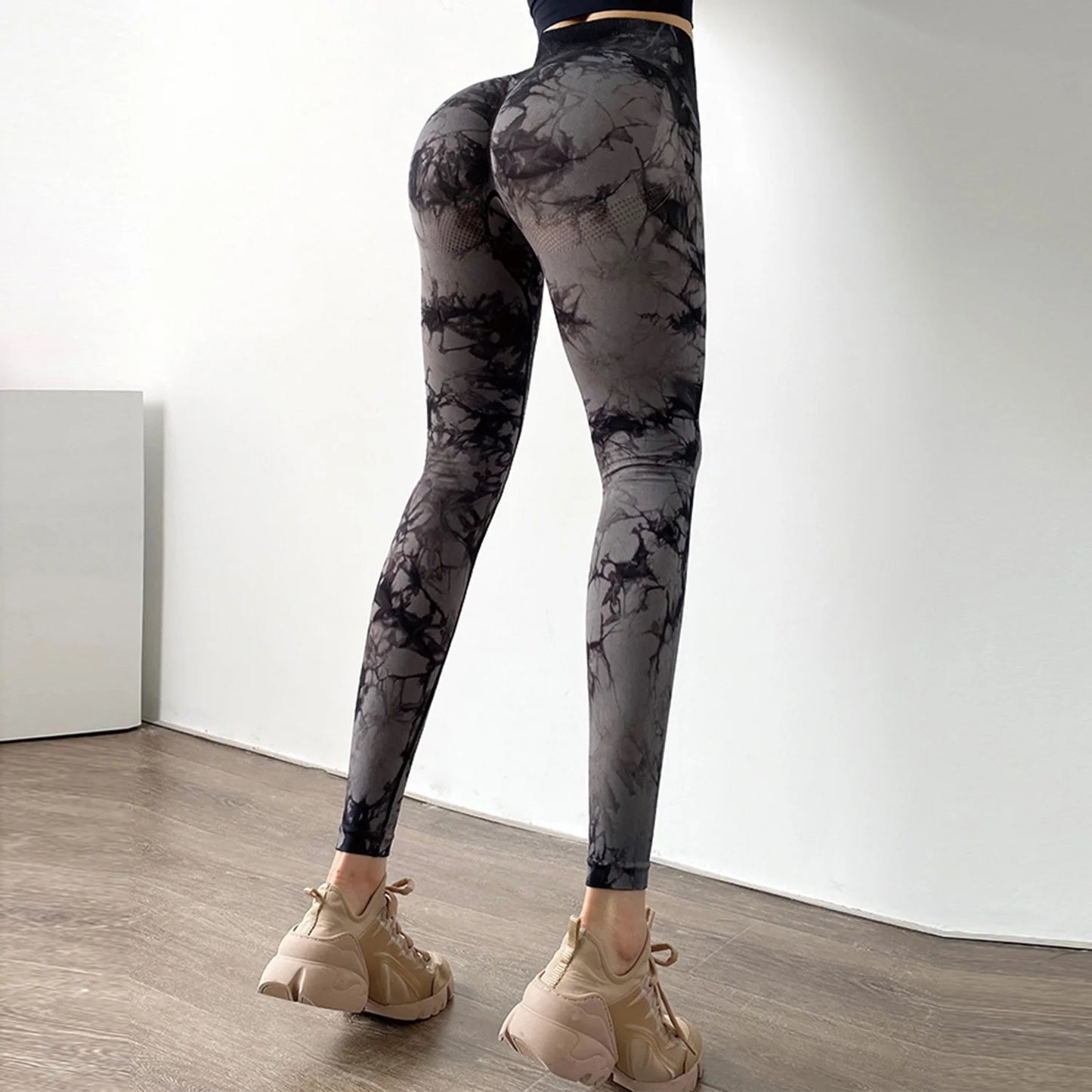 Women Tie-dye Seamless Leggings