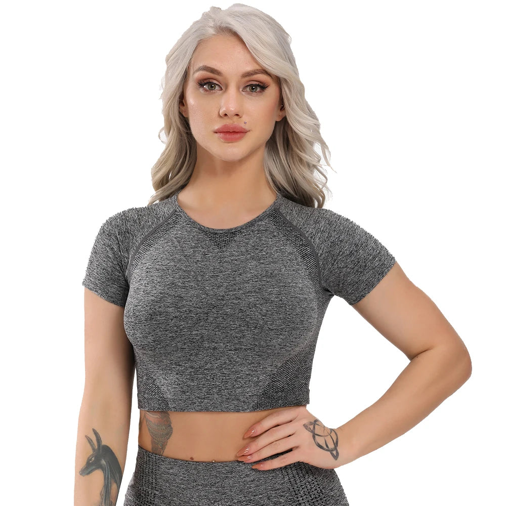 Seamless Yoga Tops for Fitness