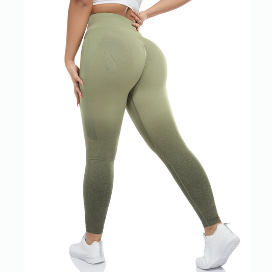 Gradient Seamless Yoga Pants for Fitness