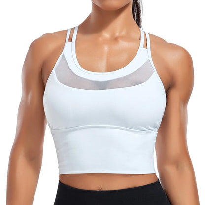 Solid Backless Gym Running Skinny Bras