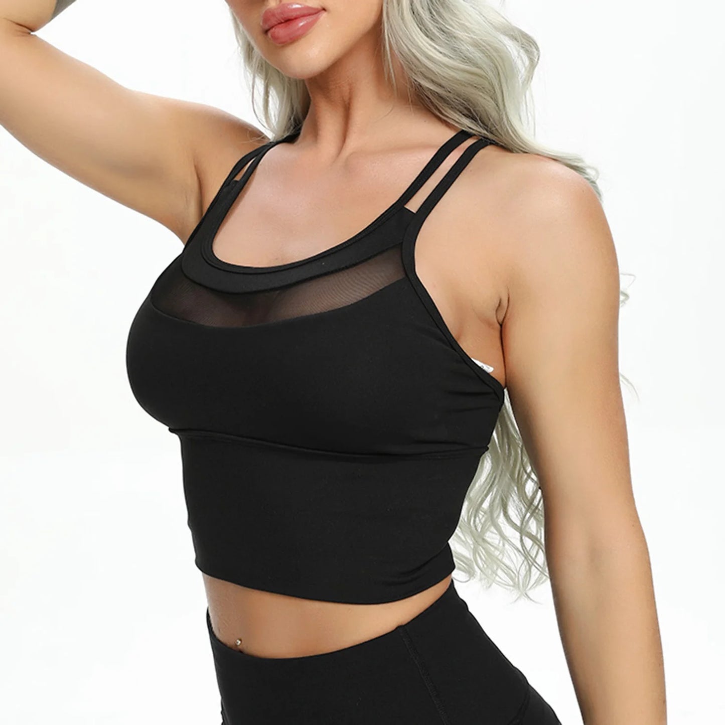 Solid Backless Gym Running Skinny Bras