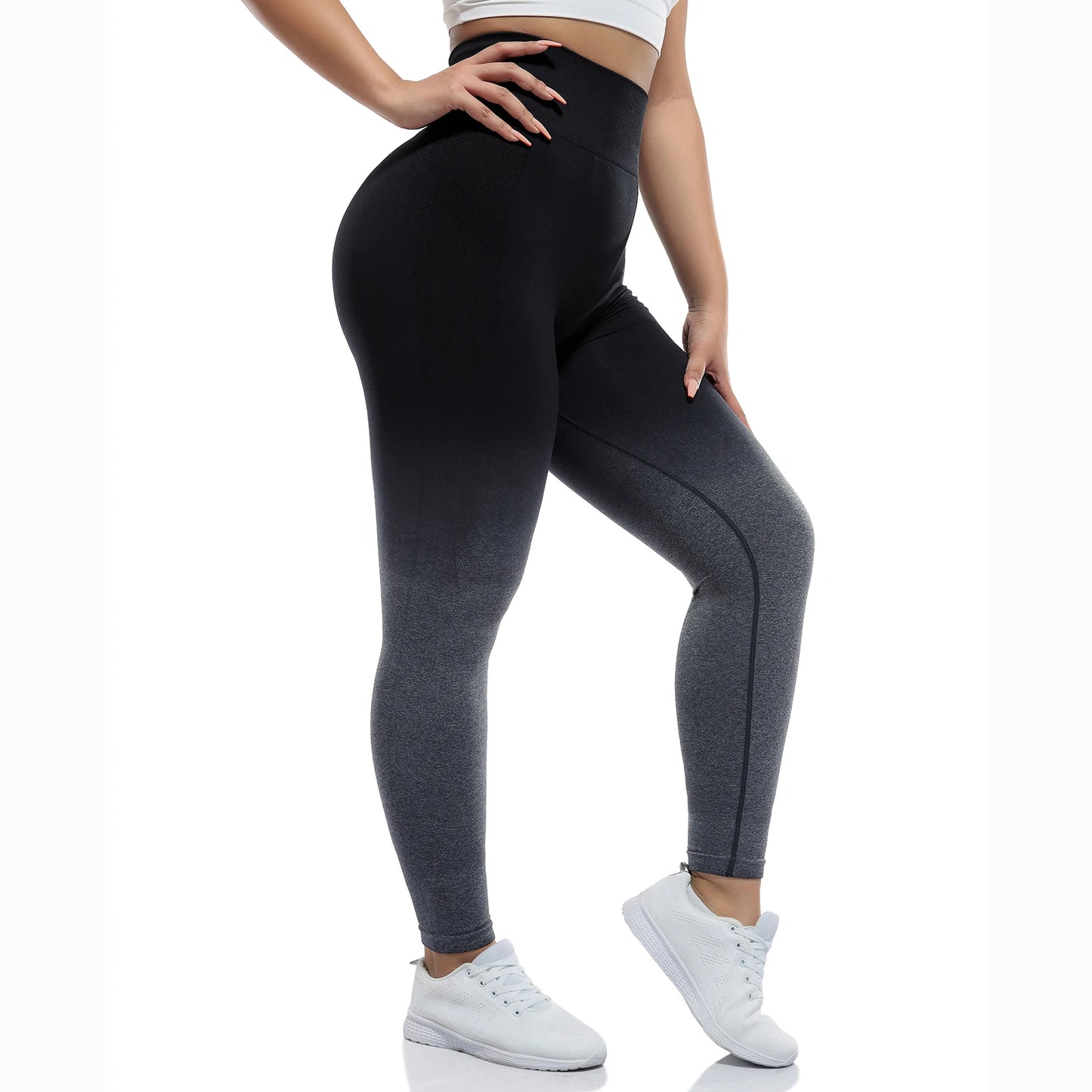 Gradient Seamless Yoga Pants for Fitness