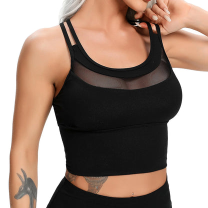 Solid Backless Gym Running Skinny Bras