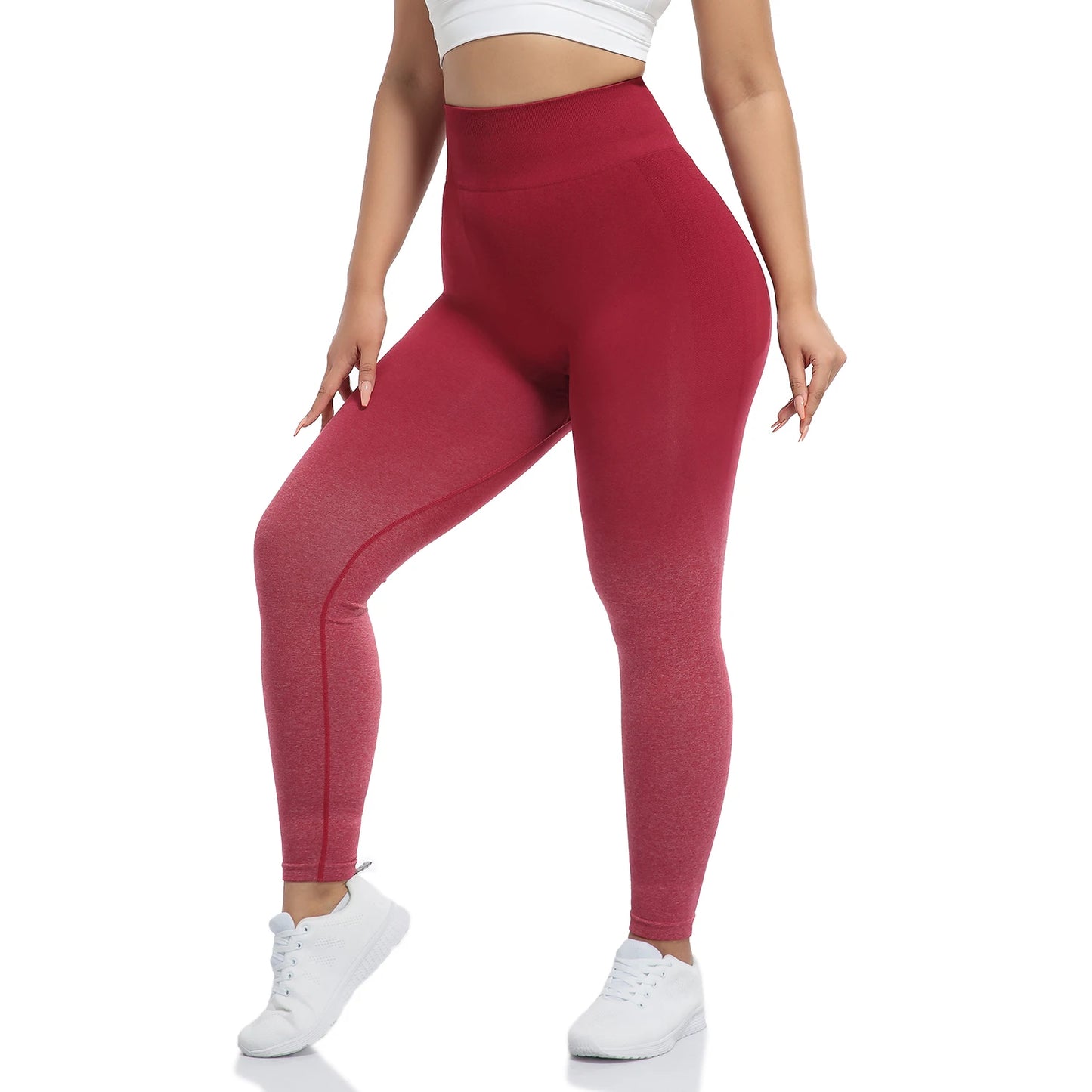 Gradient Seamless Yoga Pants for Fitness