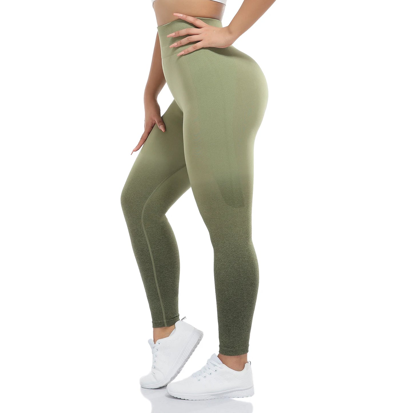 Gradient Seamless Yoga Pants for Fitness